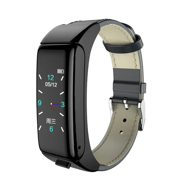 B6 Smart Sports Bracelet Bluetooth Headset Color Screen Sports Monitoring Multi-Function Call 2In1 Detachable Smart Watch